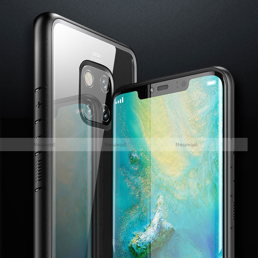 Silicone Transparent Mirror Frame Case Cover M01 for Huawei Mate 20 Pro