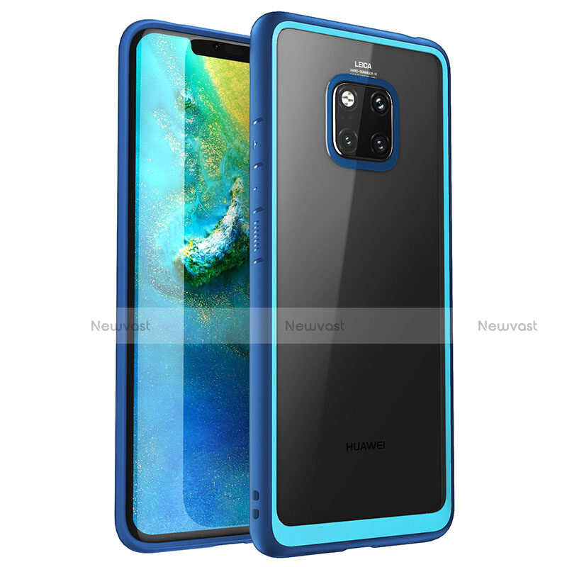 Silicone Transparent Mirror Frame Case Cover M01 for Huawei Mate 20 Pro