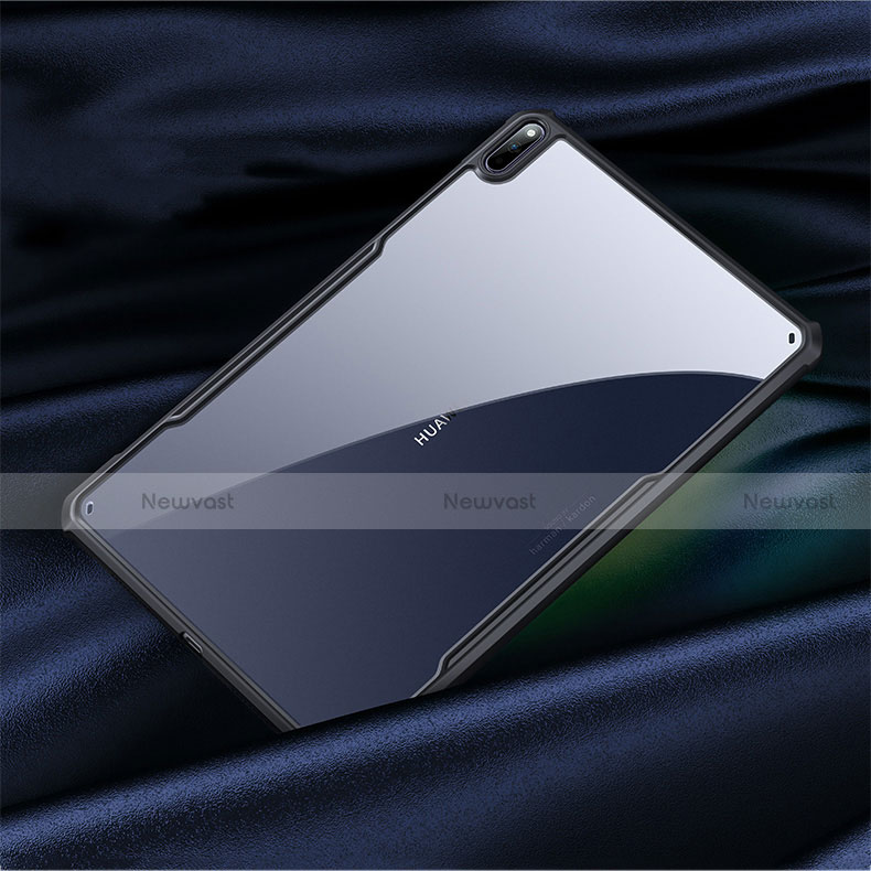 Silicone Transparent Mirror Frame Case Cover M01 for Huawei MatePad Pro 5G 10.8 Black