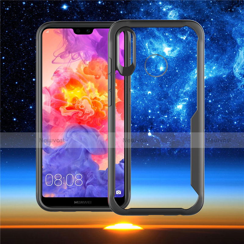 Silicone Transparent Mirror Frame Case Cover M01 for Huawei Nova 3e