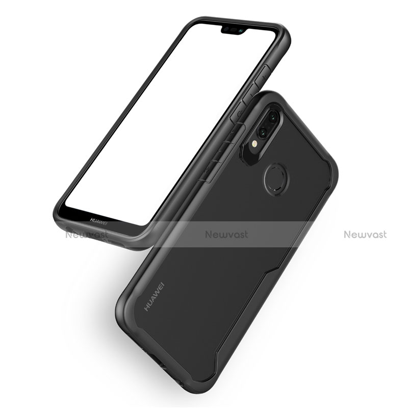 Silicone Transparent Mirror Frame Case Cover M01 for Huawei Nova 3e