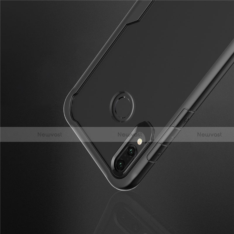 Silicone Transparent Mirror Frame Case Cover M01 for Huawei Nova 3e