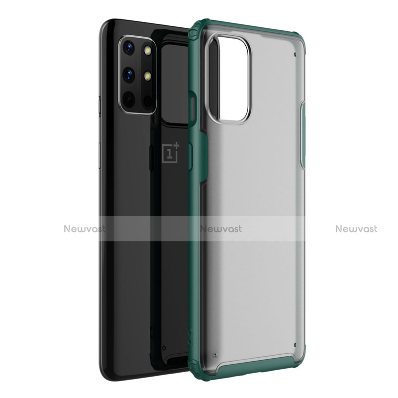 Silicone Transparent Mirror Frame Case Cover M01 for OnePlus 8T 5G
