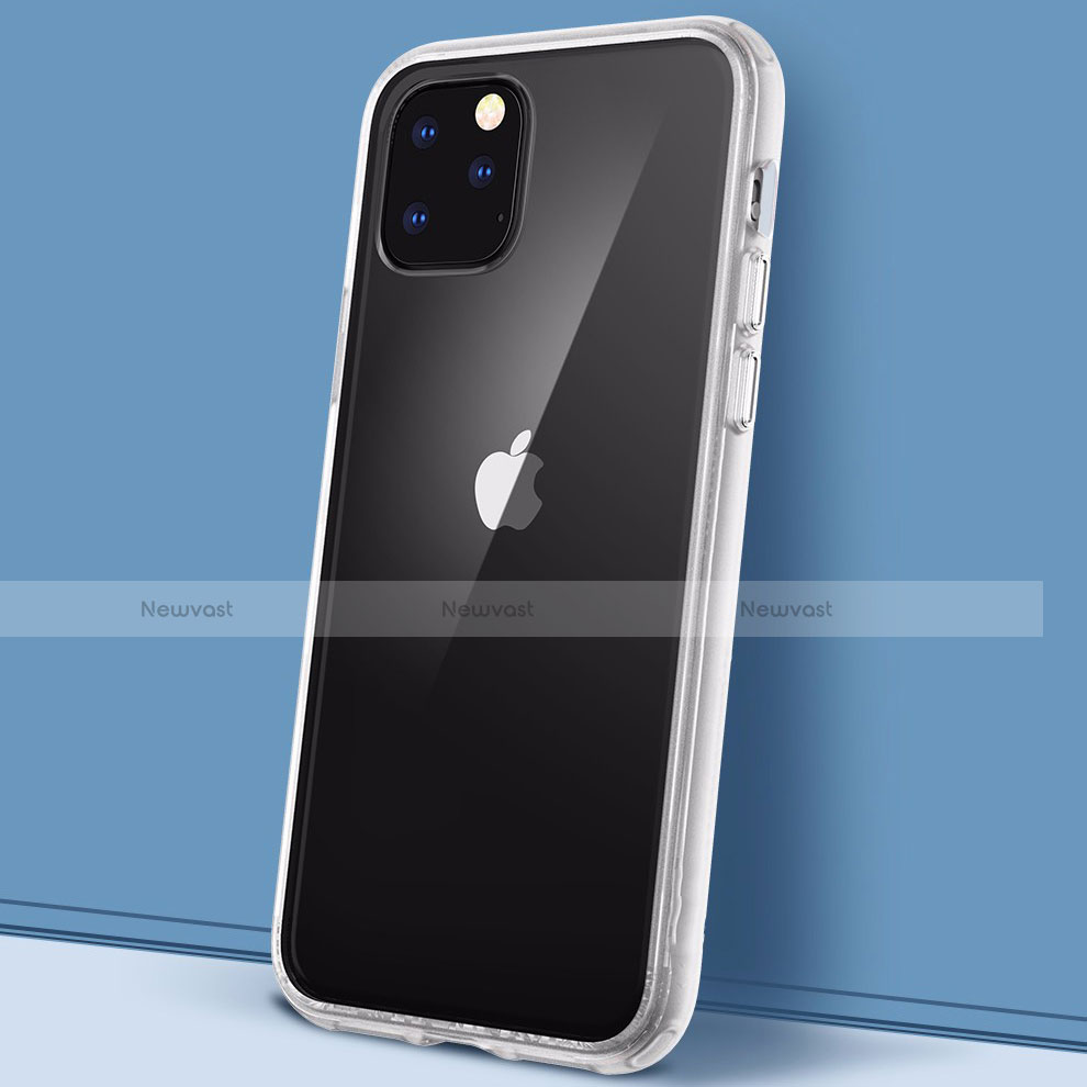 Silicone Transparent Mirror Frame Case Cover M02 for Apple iPhone 11 Pro