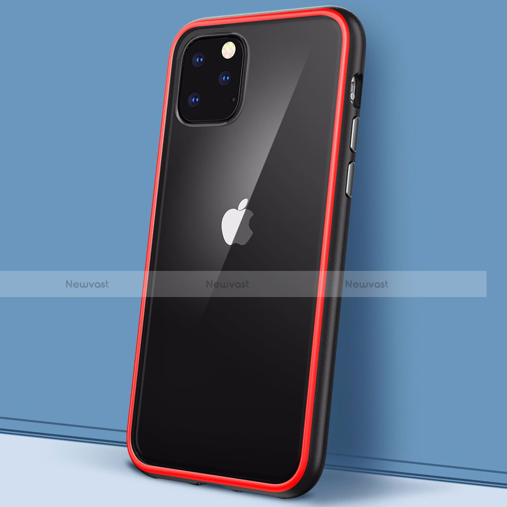 Silicone Transparent Mirror Frame Case Cover M02 for Apple iPhone 11 Pro Max