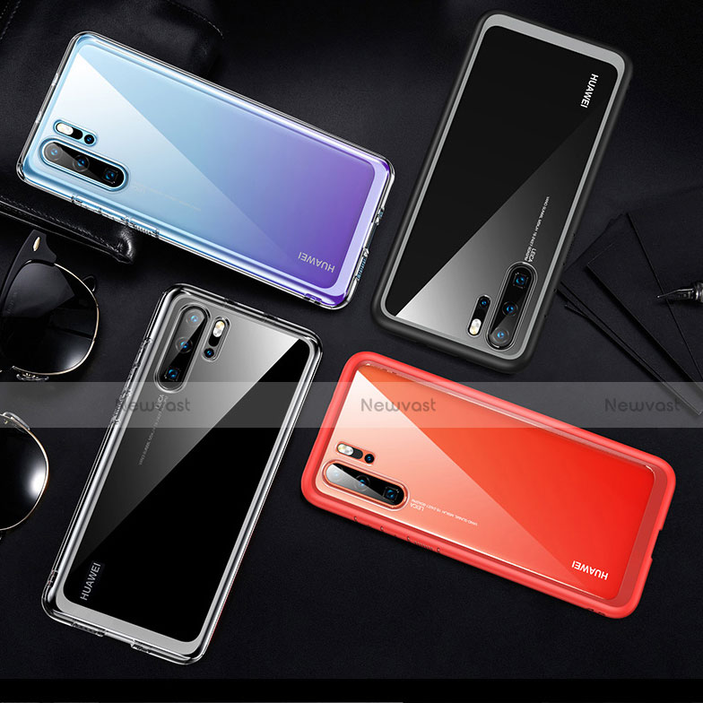 Silicone Transparent Mirror Frame Case Cover M02 for Huawei P30 Pro