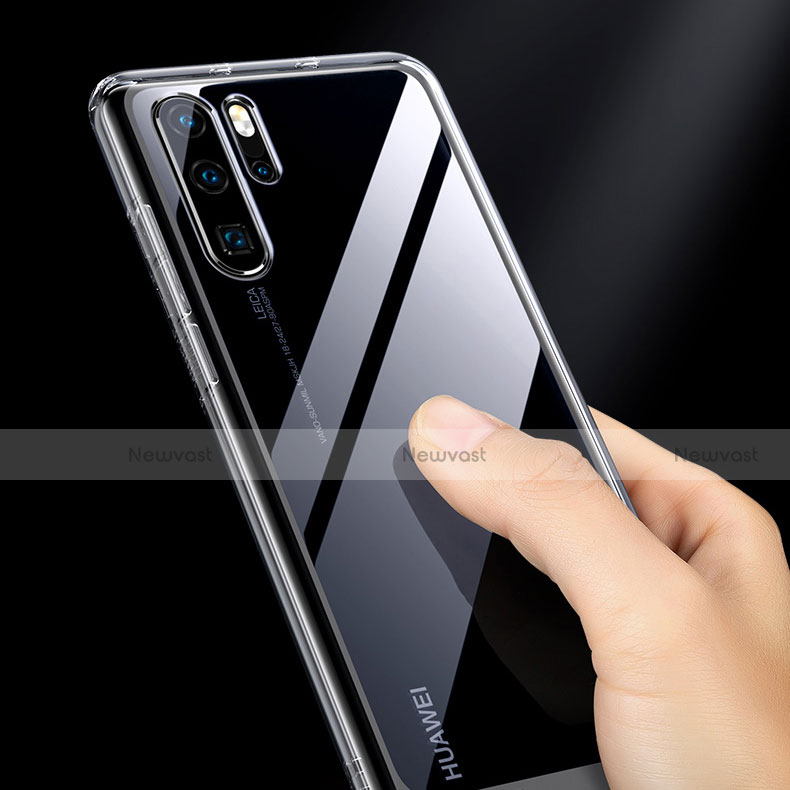 Silicone Transparent Mirror Frame Case Cover M02 for Huawei P30 Pro New Edition