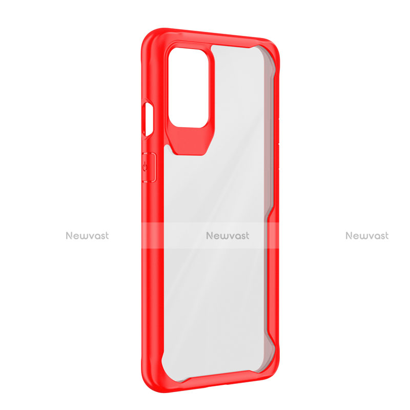 Silicone Transparent Mirror Frame Case Cover M02 for OnePlus 8T 5G