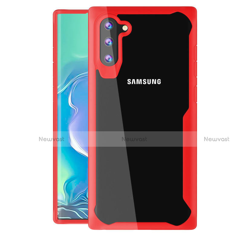 Silicone Transparent Mirror Frame Case Cover M02 for Samsung Galaxy Note 10