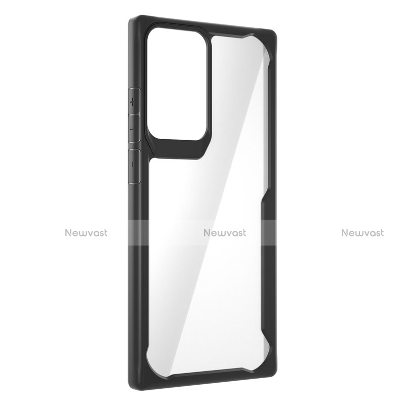 Silicone Transparent Mirror Frame Case Cover M02 for Samsung Galaxy Note 20 Ultra 5G