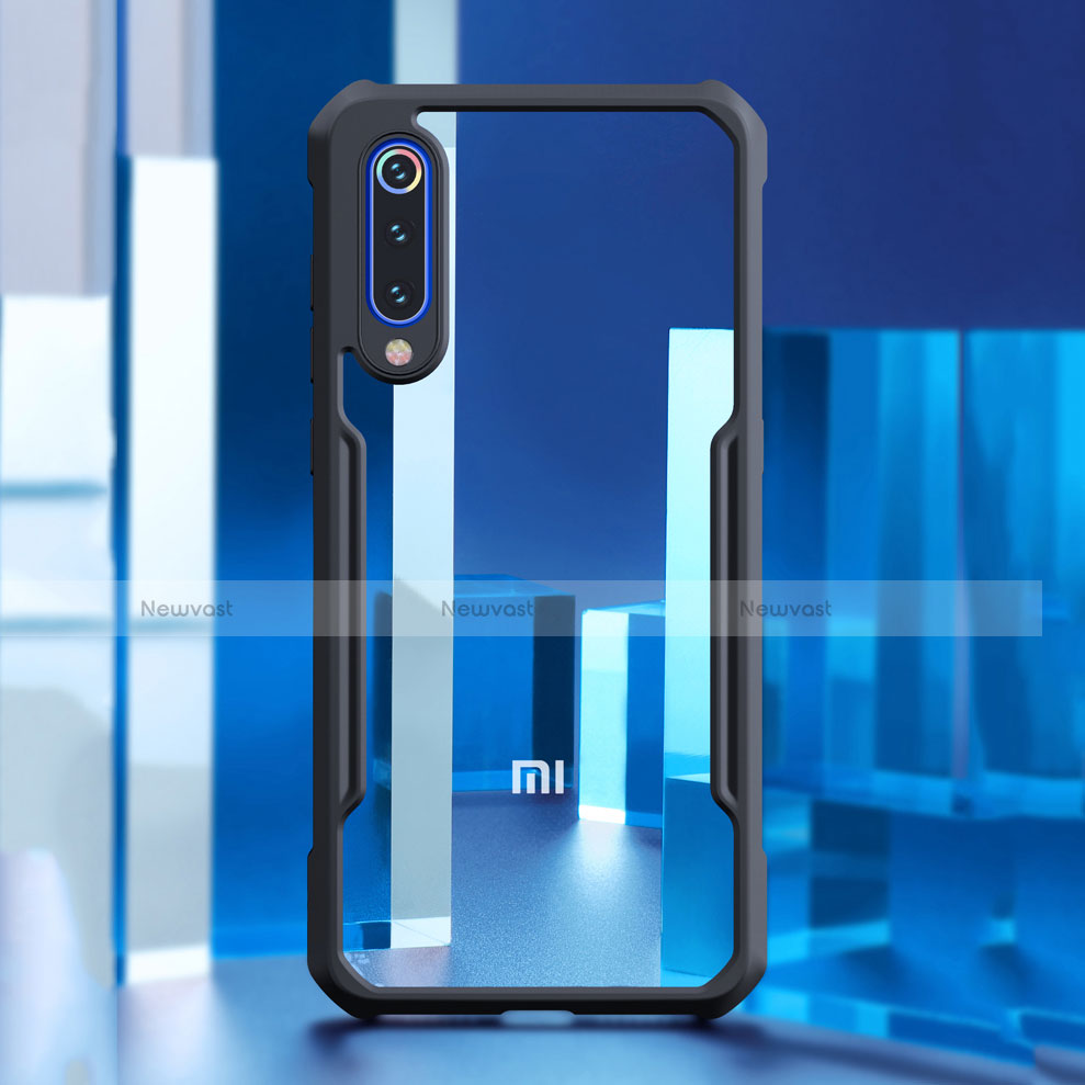 Silicone Transparent Mirror Frame Case Cover M02 for Xiaomi Mi 9