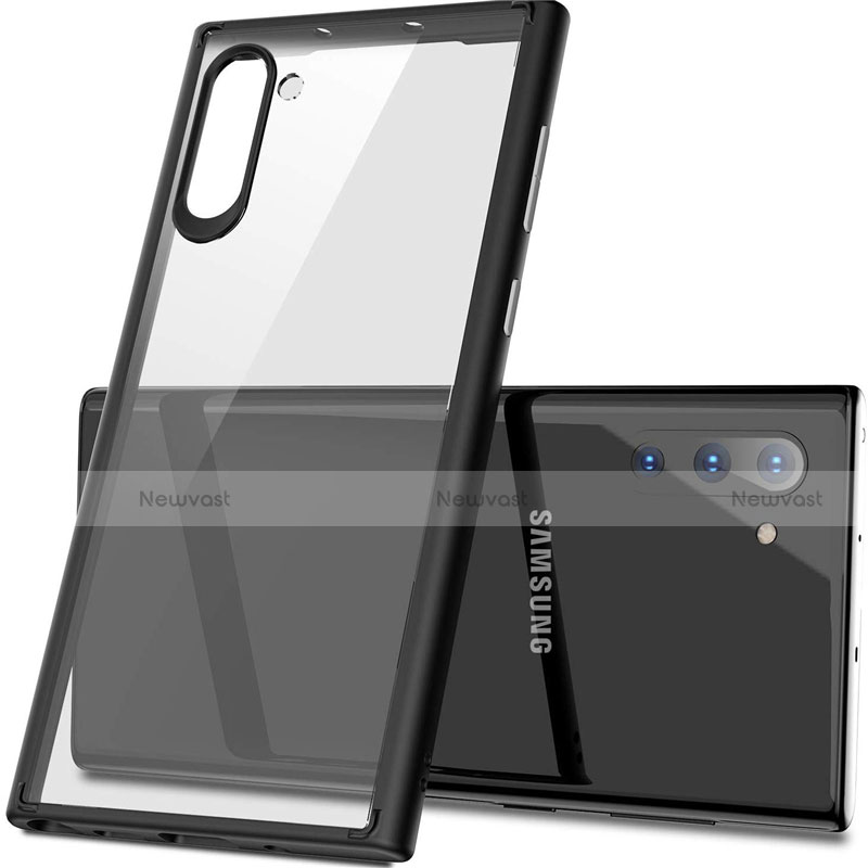 Silicone Transparent Mirror Frame Case Cover M03 for Samsung Galaxy Note 10 5G