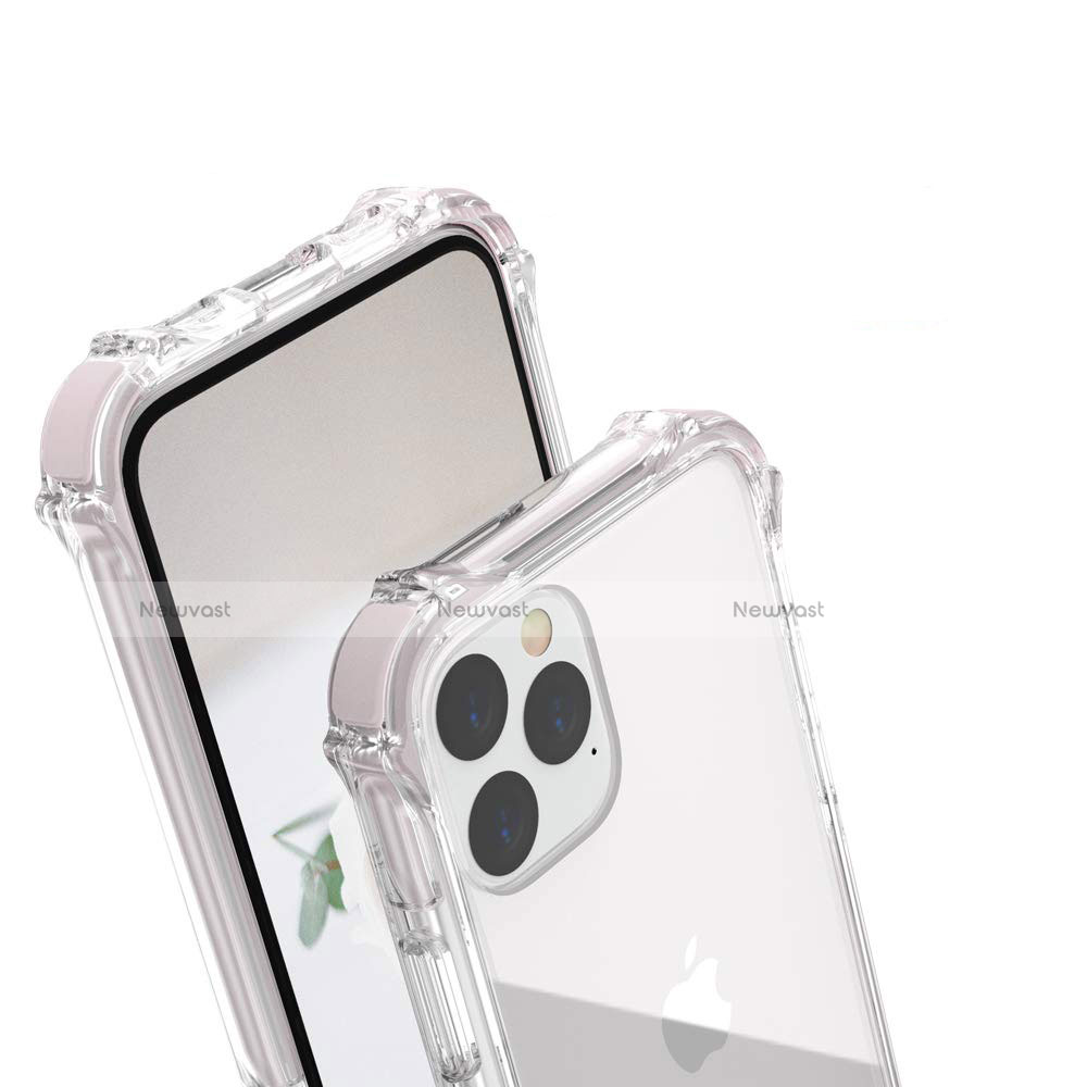 Silicone Transparent Mirror Frame Case Cover M04 for Apple iPhone 11 Pro