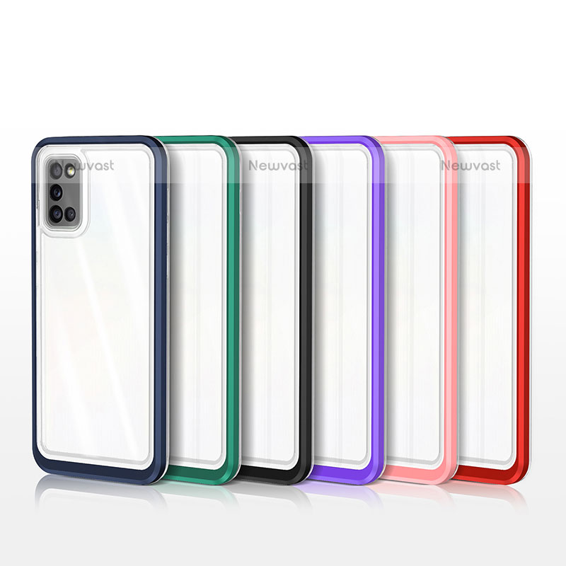 Silicone Transparent Mirror Frame Case Cover MQ1 for Samsung Galaxy A02s