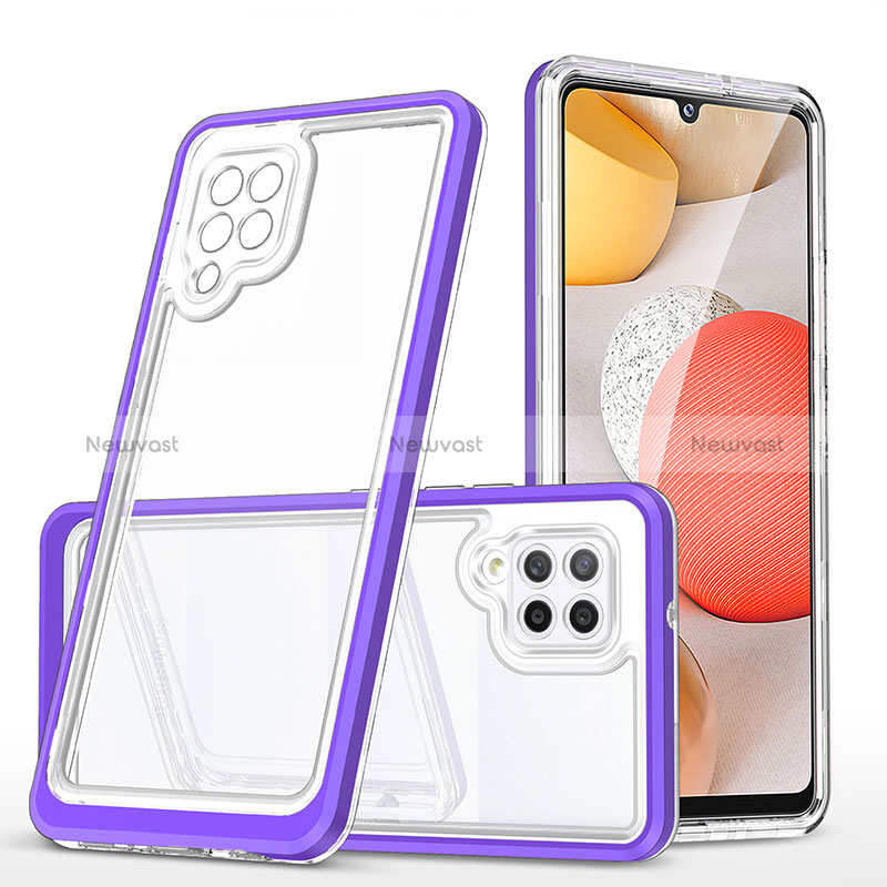 Silicone Transparent Mirror Frame Case Cover MQ1 for Samsung Galaxy A42 5G