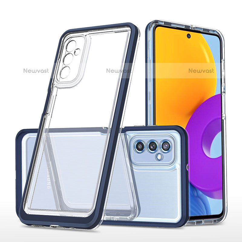 Silicone Transparent Mirror Frame Case Cover MQ1 for Samsung Galaxy M52 5G