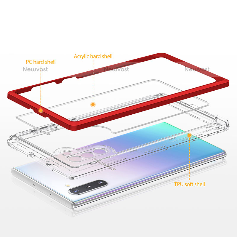 Silicone Transparent Mirror Frame Case Cover MQ1 for Samsung Galaxy Note 10 5G