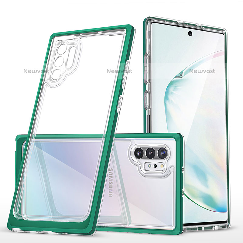 Silicone Transparent Mirror Frame Case Cover MQ1 for Samsung Galaxy Note 10 Plus 5G