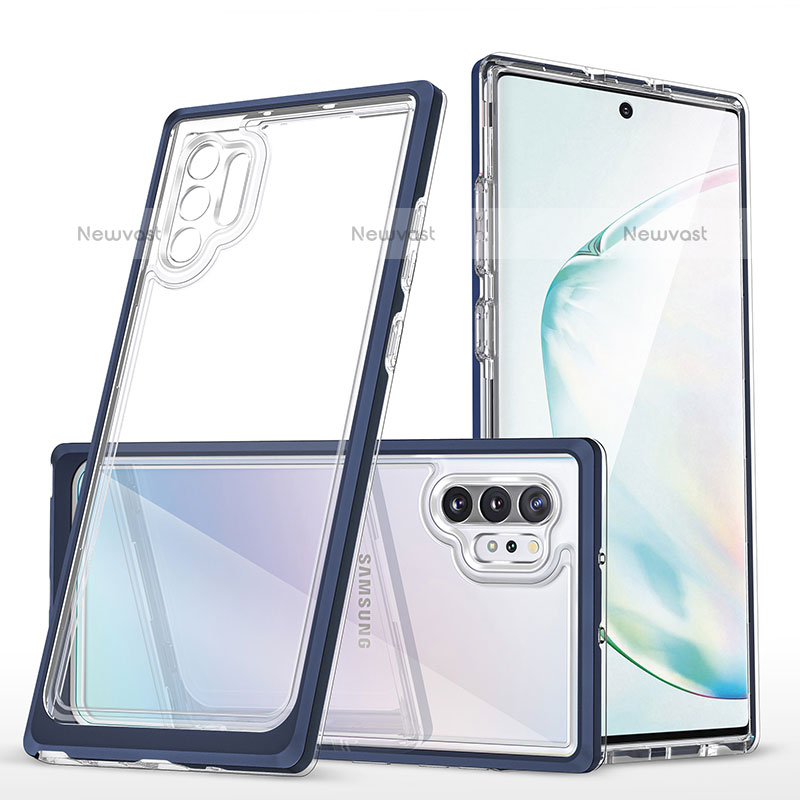 Silicone Transparent Mirror Frame Case Cover MQ1 for Samsung Galaxy Note 10 Plus 5G