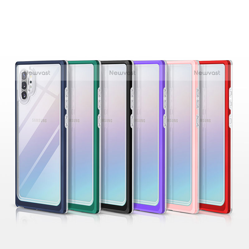 Silicone Transparent Mirror Frame Case Cover MQ1 for Samsung Galaxy Note 10 Plus 5G