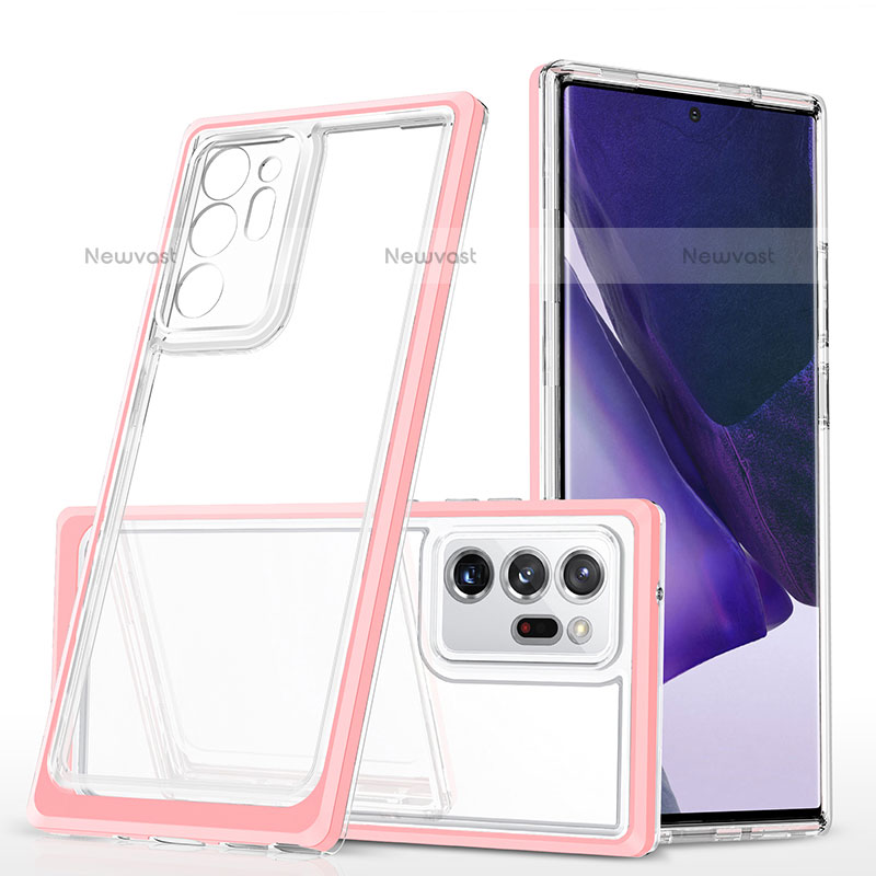 Silicone Transparent Mirror Frame Case Cover MQ1 for Samsung Galaxy Note 20 Ultra 5G