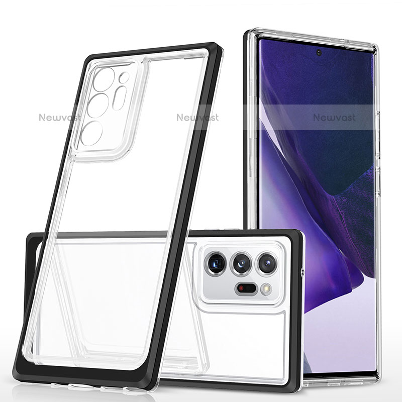 Silicone Transparent Mirror Frame Case Cover MQ1 for Samsung Galaxy Note 20 Ultra 5G