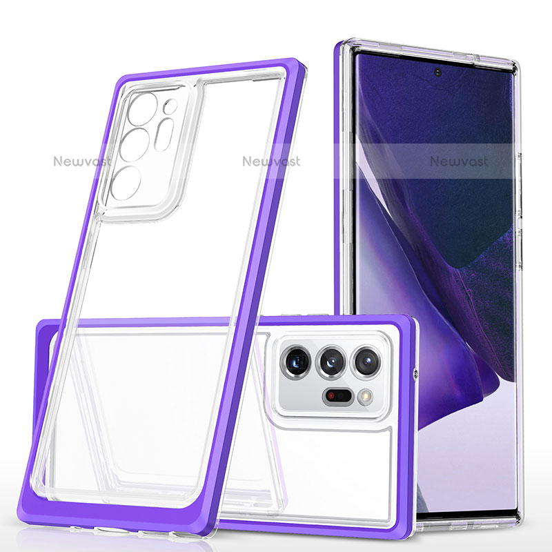 Silicone Transparent Mirror Frame Case Cover MQ1 for Samsung Galaxy Note 20 Ultra 5G