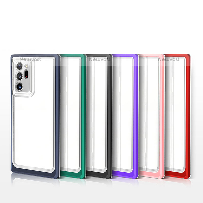 Silicone Transparent Mirror Frame Case Cover MQ1 for Samsung Galaxy Note 20 Ultra 5G