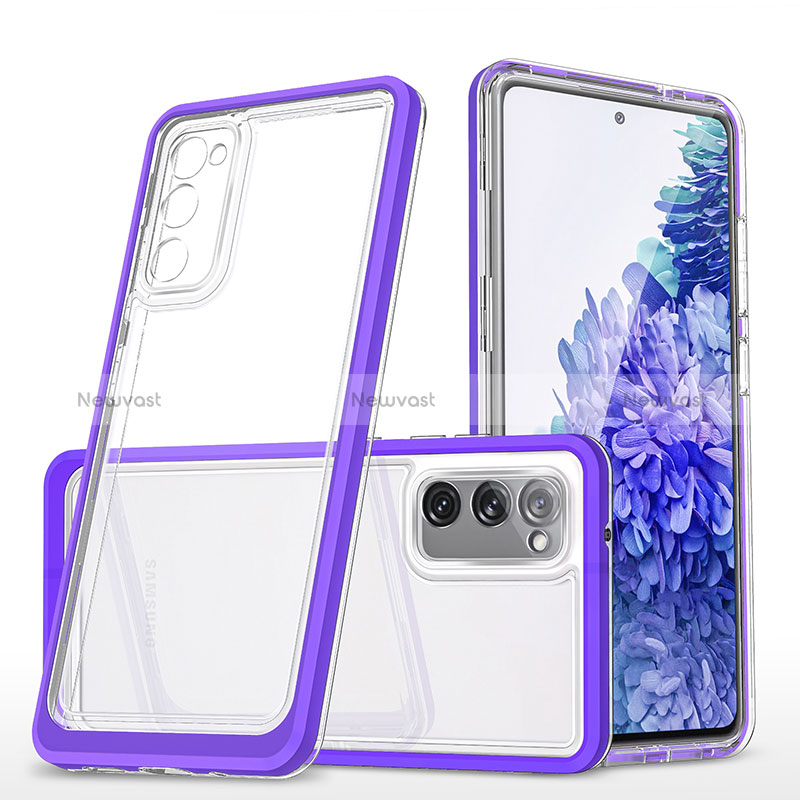 Silicone Transparent Mirror Frame Case Cover MQ1 for Samsung Galaxy S20 FE 5G