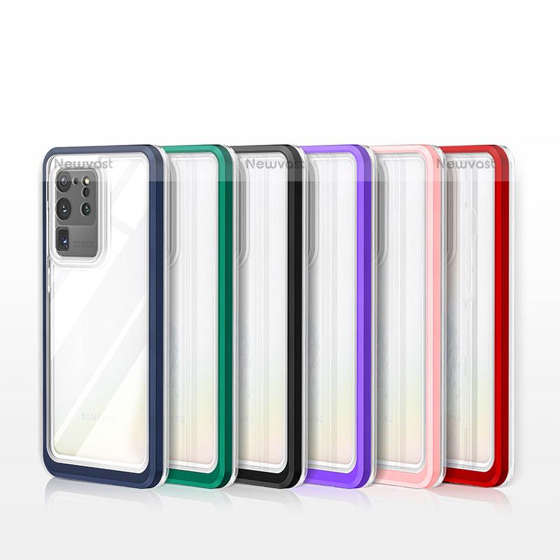 Silicone Transparent Mirror Frame Case Cover MQ1 for Samsung Galaxy S20 Ultra 5G