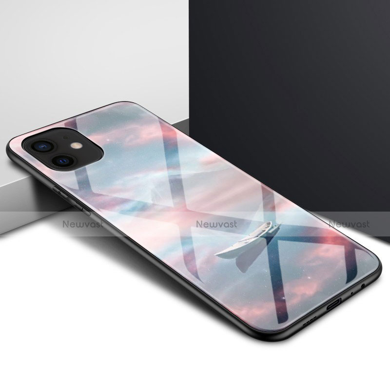 Silicone Transparent Mirror Frame Case Cover N01 for Apple iPhone 12 Mixed