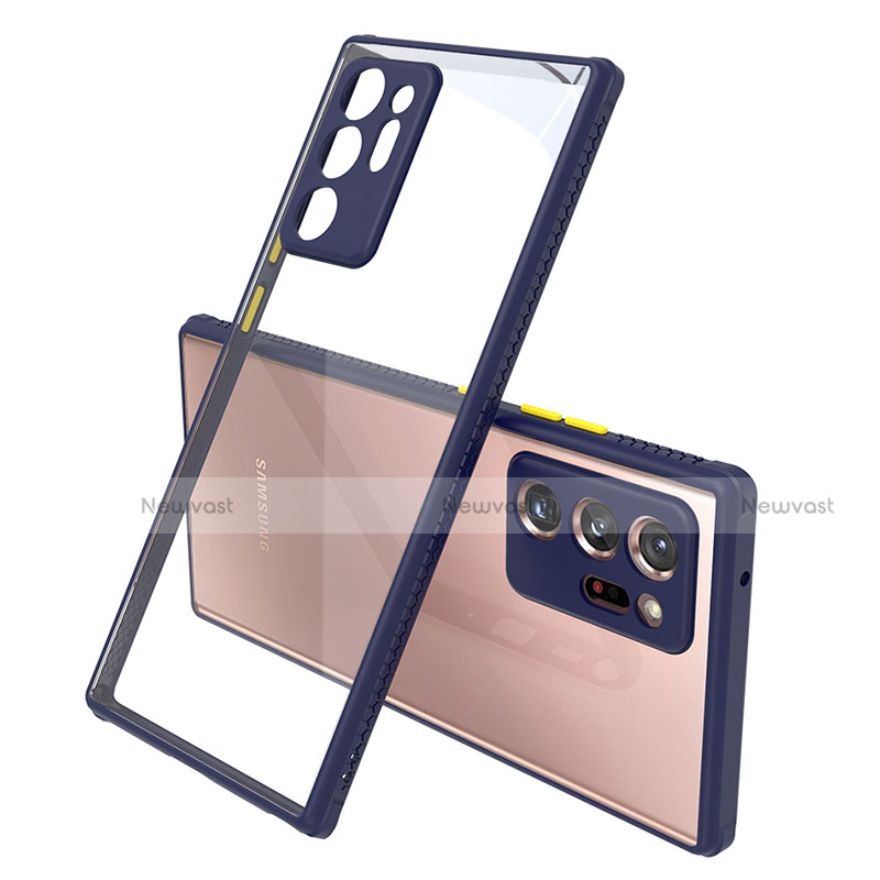 Silicone Transparent Mirror Frame Case Cover N02 for Samsung Galaxy Note 20 Ultra 5G