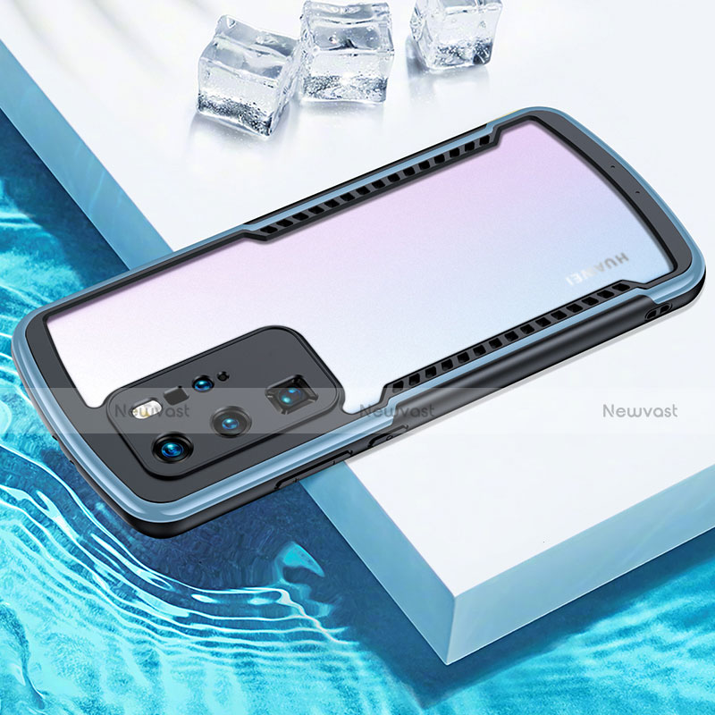 Silicone Transparent Mirror Frame Case Cover N03 for Huawei P40 Pro