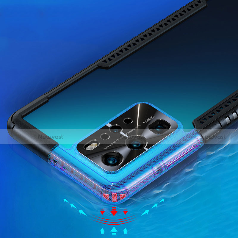 Silicone Transparent Mirror Frame Case Cover N04 for Huawei P40 Pro