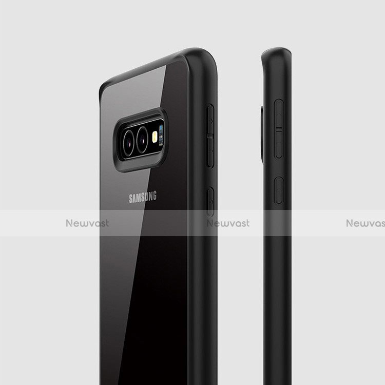 Silicone Transparent Mirror Frame Case Cover S01 for Samsung Galaxy S10e