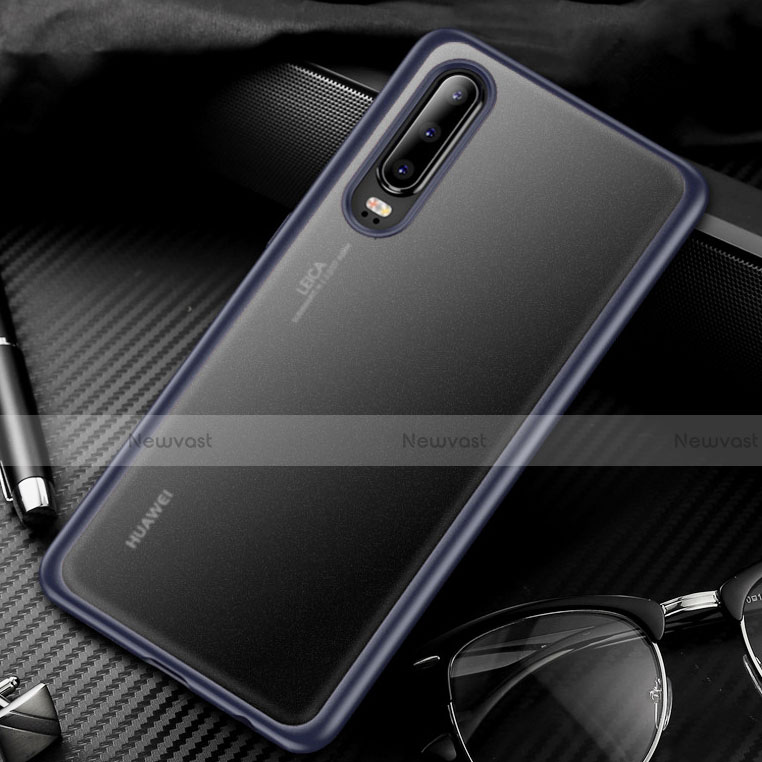 Silicone Transparent Mirror Frame Case Cover T01 for Huawei P30