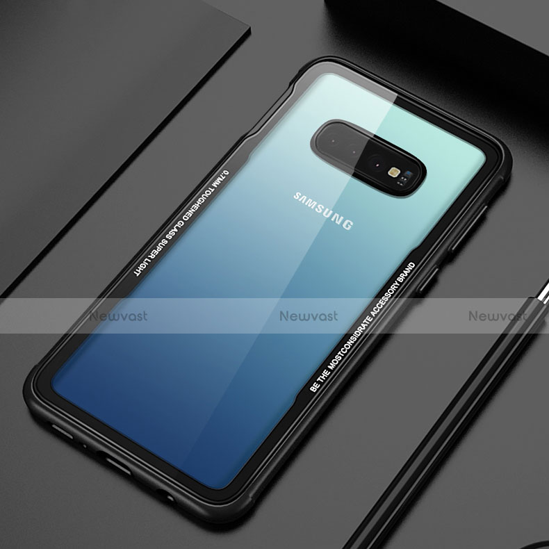 Silicone Transparent Mirror Frame Case Cover T01 for Samsung Galaxy S10 5G