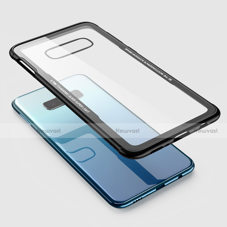 Silicone Transparent Mirror Frame Case Cover T01 for Samsung Galaxy S10 5G