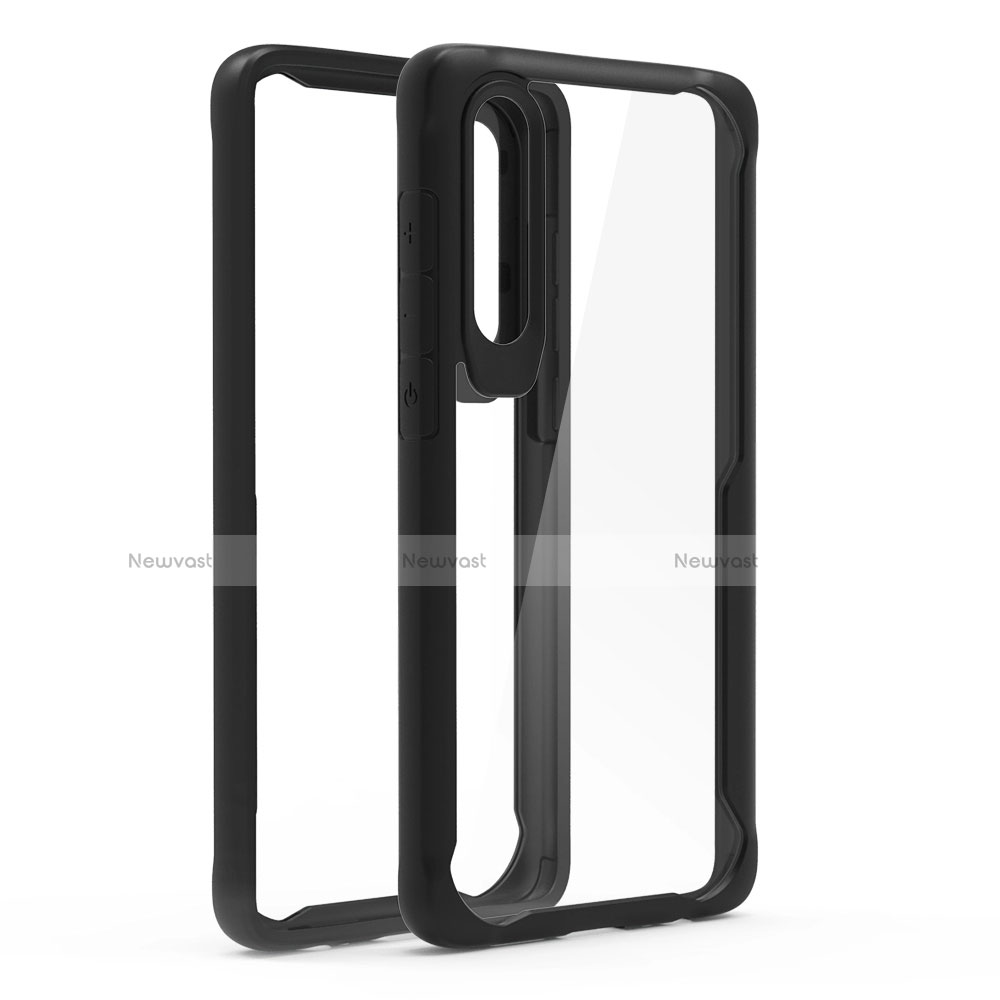 Silicone Transparent Mirror Frame Case Cover T02 for Huawei P30