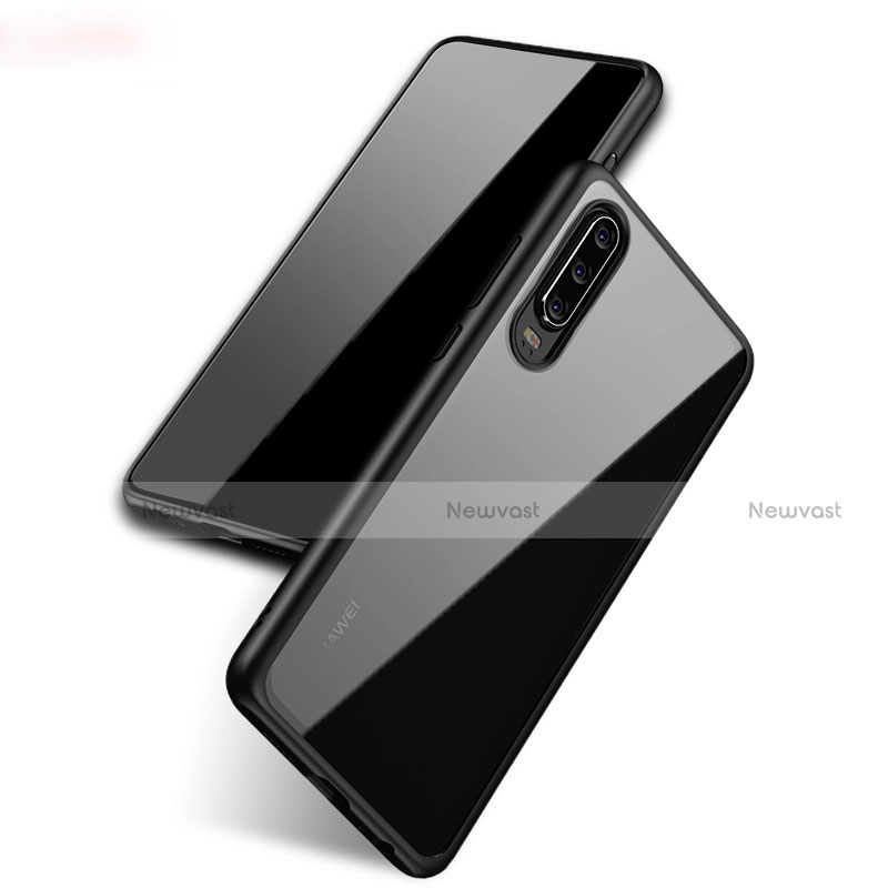 Silicone Transparent Mirror Frame Case Cover T03 for Huawei P30