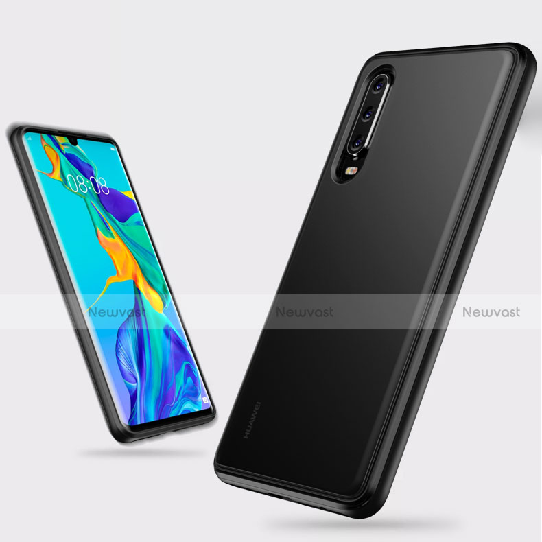 Silicone Transparent Mirror Frame Case Cover T04 for Huawei P30