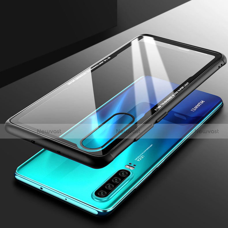 Silicone Transparent Mirror Frame Case Cover T05 for Huawei P30