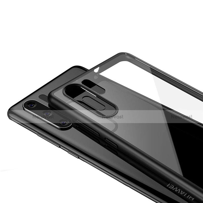 Silicone Transparent Mirror Frame Case Cover Z01 for Huawei P30 Pro