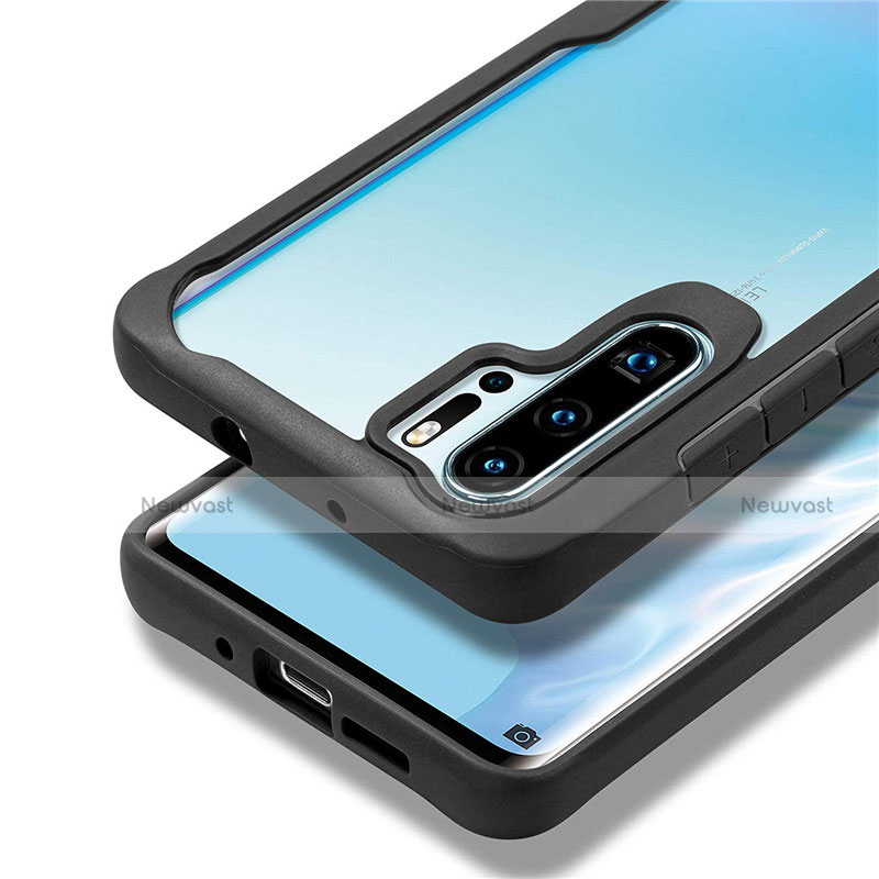 Silicone Transparent Mirror Frame Case Cover Z02 for Huawei P30 Pro