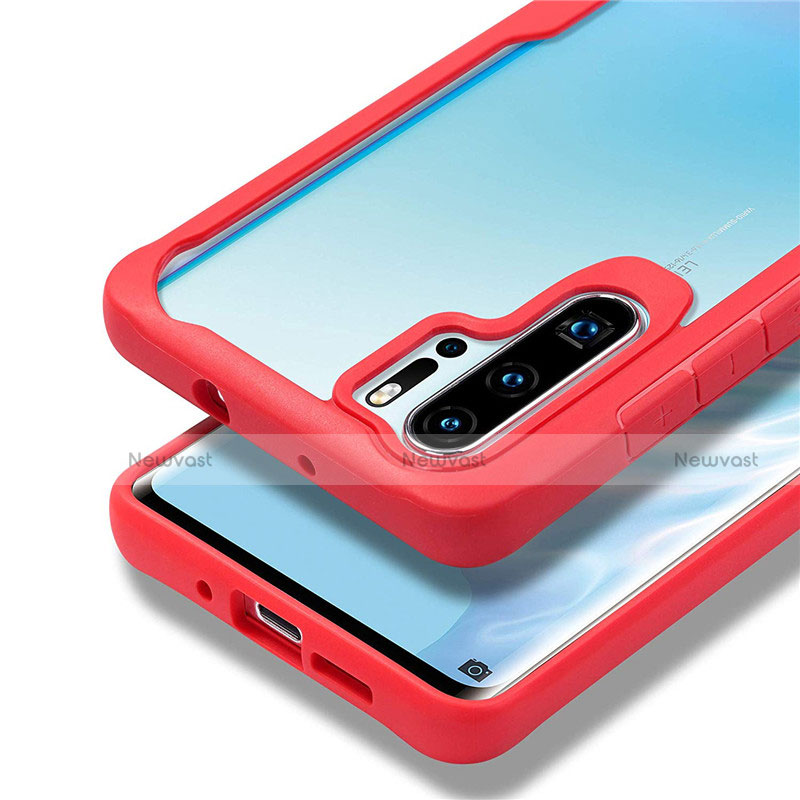 Silicone Transparent Mirror Frame Case Cover Z02 for Huawei P30 Pro