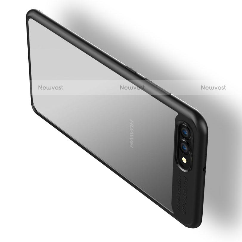 Silicone Transparent Mirror Frame Case for Huawei Nova 2S Black