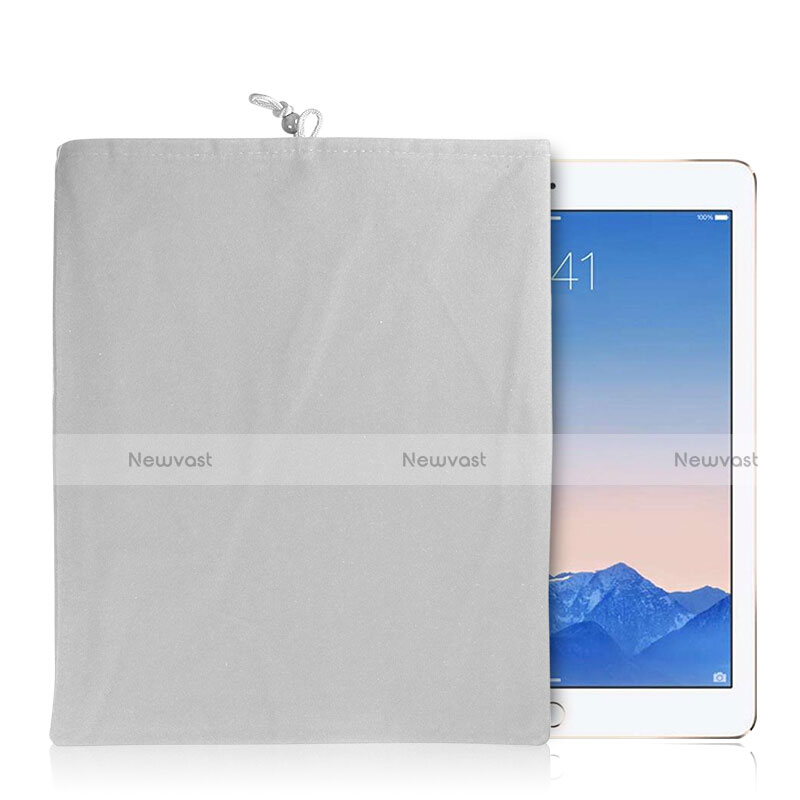 Sleeve Velvet Bag Case Pocket for Apple iPad Air White