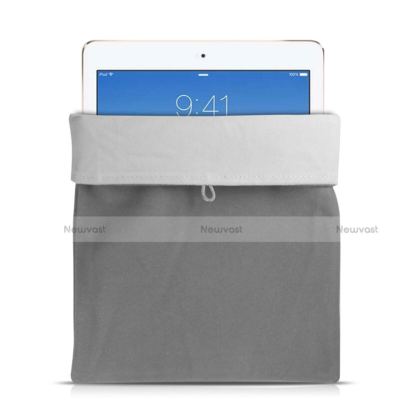 Sleeve Velvet Bag Case Pocket for Apple iPad Mini 5 (2019) Gray