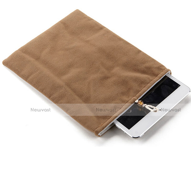 Sleeve Velvet Bag Case Pocket for Apple iPad New Air (2019) 10.5 Brown
