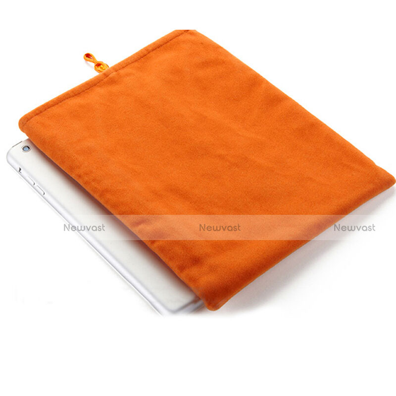 Sleeve Velvet Bag Case Pocket for Apple New iPad 9.7 (2017) Orange